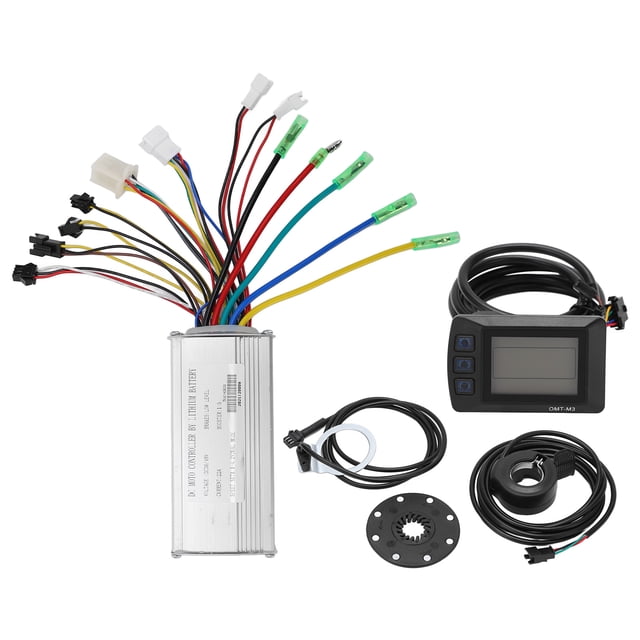 Controlador de velocidad común para bicicleta eléctrica de 22 A, 36 V y 48 V con panel de visualización OMTM3 para motor de 500 W.
