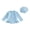 Blue, variant on BemeyourBBs Toddler Baby Girl One Piece Eyelet Swimsuit with Sun Hat Newborn Infant Girls Bathing Suit Long Sleeve Rash Guard Swimwear Hollow Out Zipper Ruffled Summer Beachwear