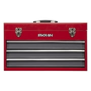 Stack-On 20" 3 Drawer All Steel Portable Tool Chest - Red