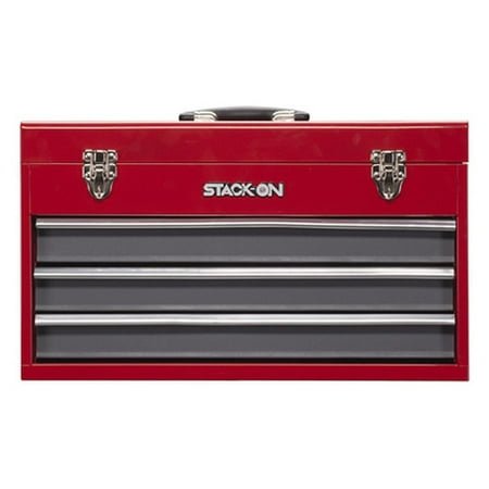 Stack-On 20" 3 Drawer All Steel Portable Tool Chest - Red