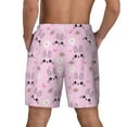 thumbnail image 3 of Kdxio Rabbit Face Print Men's Swim Trunks with Compression Liner 7 Inch Inseam Quick Dry Swim Shorts, 3 of 7