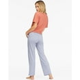 thumbnail image 3 of Billabong Women's Keep It Straight Leg Super Stretch High Waist Pants (X-Large, Blue/Off White), 3 of 7