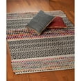thumbnail image 7 of Laddha Home Designs 3' x 5' Gray and Red Geometric Chindi Handmade Rectangular Area Throw Rug, 7 of 7