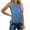 Sky Blue, variant on WTXUE Tank Tops Sleeveless, Scoop Neck Women's Keyhole V-Neck Tank Summer Loose Flowy Blouses Solid Casual Tops for Women Black XL