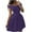 Purple, variant on Sundresses for Women Trendy Clearance Women's off the Shoulder Satin Waist Pleated Dresses Short a Line Cocktail Prom Party Gowns with Pockets Women's Dresses Summer New Wine 3XL