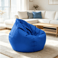 thumbnail image 6 of chaungfeng Large Lazy Sofas Cover Chairs wthout Filler, Cloth Lounger Seat Bean Bag Pouf Puff Couch Tatami Living Room Beanbags (Blue, 30x35inches), 6 of 8