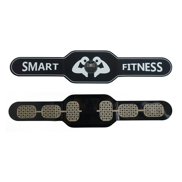 EMS Fitness Shaping Belt, Muscle Stimulator and Muscle Improvement - Your Ab Machine for Effortless Fitness Black