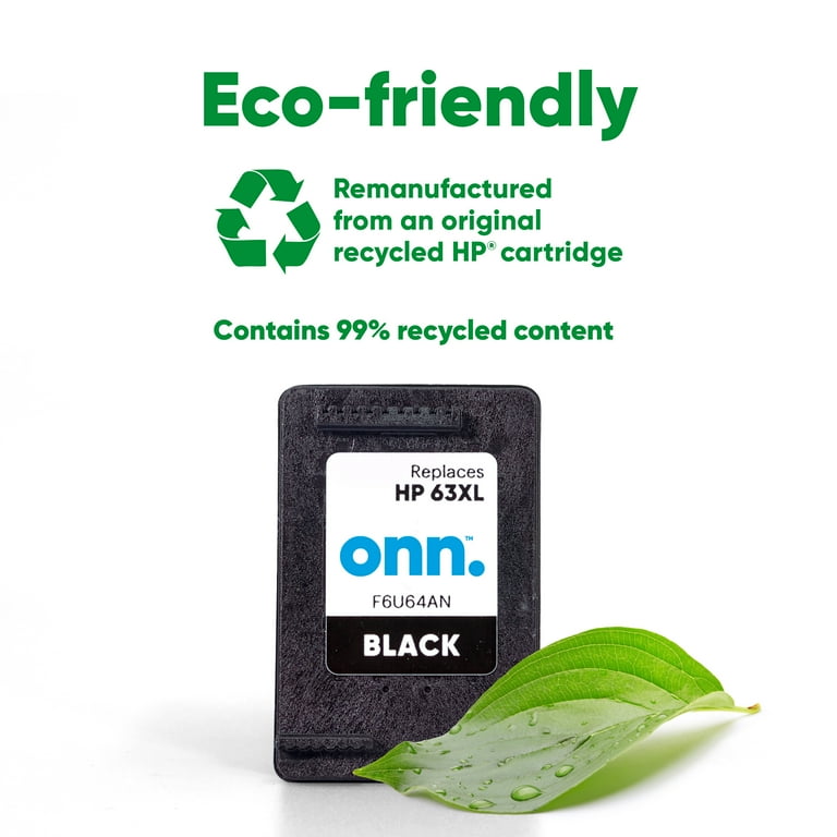 インク　hp 63xl onn HP 63XL Printer Ink Cartridge, Black (Remanufactured
