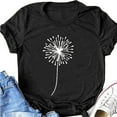 thumbnail image 4 of B91xZ Hauts pour Femme 2024 Performance Manches Courtes T-Shirt à Col en V, Noir L, 4 of 5