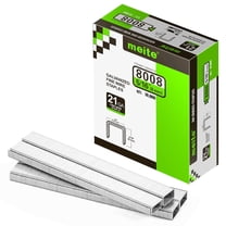 MEITE 21GA 80 Type Galvanized Staples,1/2" Crown 5/16" Length for Upholstery 10,000 Pcs/Box(10 Boxes)