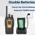 thumbnail image 2 of Walkie Talkies TID TD-V2 para adultos, recargable de largo alcance, 2 of 9