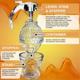 thumbnail image 3 of Distributeur de Miel Sans Goutte en Verre avec Support Pot à Miel en Verre Transparent avec Trempette Distributeur de Sirop d'Érable 8 Oz Pot à Miel avec Support -GSL, 3 of 5