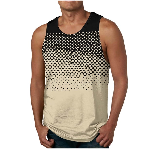 Camisetas de Algodón para Hombres Impresa Camiseta de Manga Larga, Mezcla de Poliéster de Algodón para el Uso Casual Diario