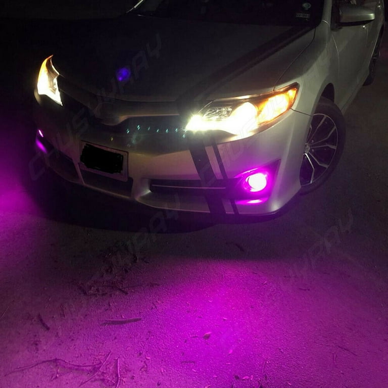  SOCAL-LED LIGHTING 2x H11 H8 LED Fog Light Bulb for Powersports  Advanced 3030 SMD Bright Colorful Daytime Running DRL Lamp, Pink Purple :  Automotive