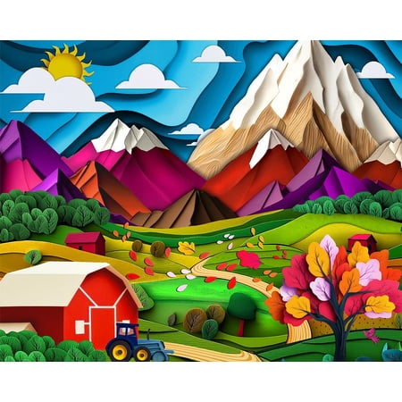 Springbok Nature s Collage 500 Piece Jigsaw Puzzle for Adults - VIbrant Cut Paper and Quilling Image - Unique Cut Pieces - Made in USA