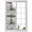 Off-White, variant on Vintage Gate Window Privacy Film, Farmhouse Wooden Grain Shabby Chic Door Static Cling UV Sun Blocking Heat Control Window Tint Day and Night, Non-Adhesive One Way Windows Privacy Cover 17.7''x78.7''