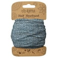 thumbnail image 1 of Diadema Karma Navy Dots para mujer - Mediana - Diadema de tela y pañuelo para el cabello elástico - Azul marino/Blanco, 1 of 2