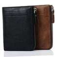 thumbnail image 6 of LOLIPPYY Men Fashion Wallet Rfid Blocking Black Zipper Pocket Purse for Secure Money Storage, 6 of 8