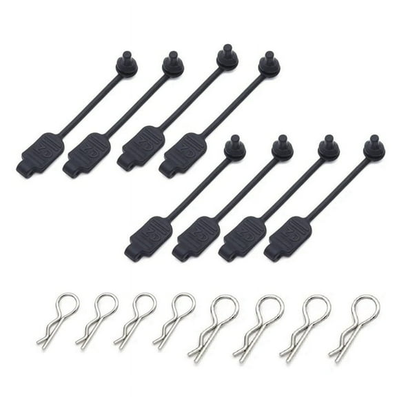 8PCS RC Car Body Clip Rubber Retainer Shell Fixed Buckle Lock 8301 for Arrma 1/8 1/10 1/16 Vehicles