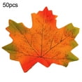 thumbnail image 7 of 50/100Pcs Fadeless Fake Autumn Maple Leaf Home Bedroom Wall Wedding Party Decor, 7 of 7