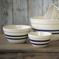 thumbnail image 4 of Ohio Stoneware USA-Made Shoulder Bowl Lead Free Bristol with Navy Stripes Large, 4 of 5