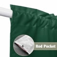 thumbnail image 2 of Pure Olive Green Kitchen Window Curtains, Swag Curtains Valance for Bedroom Living Room Bathroom, Simple Solid Color Rod Pocket Window Treatment Curtain Block Drapes 2 Panels 36"x63", 2 of 9