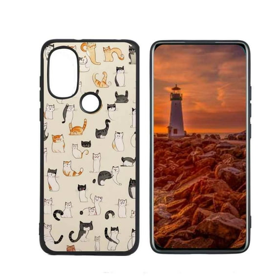 Compatible with Moto G Power 2022 Phone Case, Cats-77 Case Silicone Protective for Teen Girl Boy Case for Moto G Power 2022