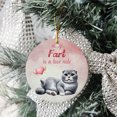 thumbnail image 3 of Every Fart is Love Note Scottish Fold Guilty Face Happy Valentine's Ceramic Round Ornament Cat Lover Kitten Owner Gifts Home Tree Decor - 01016, 3 of 5