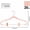 Blush Pink/Rosegold, variant on Premium Velvet Pants Hangers with Adjustable Clips (Pack of 20) - Slim Skirt Hangers - Non Slip Felt - Ivory/Gold