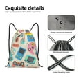 thumbnail image 4 of Balery Playing Video Games Pattern Drawstring Backpack Bag Sport Gym Sackpack Cinch Bags Pattern Drawstring Backpack Bag Sport Gym Sackpack Cinch Bags -Medium, 4 of 6