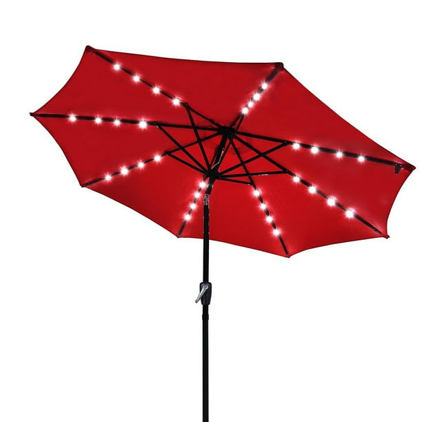 Yescom 9ft Led Lighted Patio Market Umbrella Outdoor Solar Powered Table 8 Ribs 32 Lights Uv30 Com - Lighted Umbrella For Patio Table Yescom 9ft Led Lighted Patio Market Umbrella Outdoor Solar Powered Table 8 Ribs 32 Lights Uv30 Com - Lighted Umbrella For Patio Table