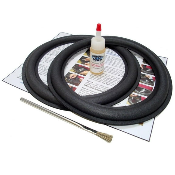2 JL Audio 10" 10W0, 10W1, 10W3, 10W3v2, 10W4, 10W6 Speaker Foam Surround Repair Kit - 2JL10