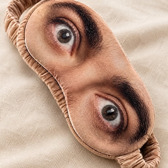 VAIFTILNO Face Sleep Mask, 100% Blackout Contoured Eye Mask with 3D Molded Cavity, Adjustable Strap, Breathable Silk-Like Fabric for Travel, Home