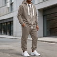 thumbnail image 5 of cocolona Sweatsuits for Men Full Zip Hoodie and Sweatpants 2 Piece Tracksuits Fall Winter Outfits with Pockets, 5 of 6
