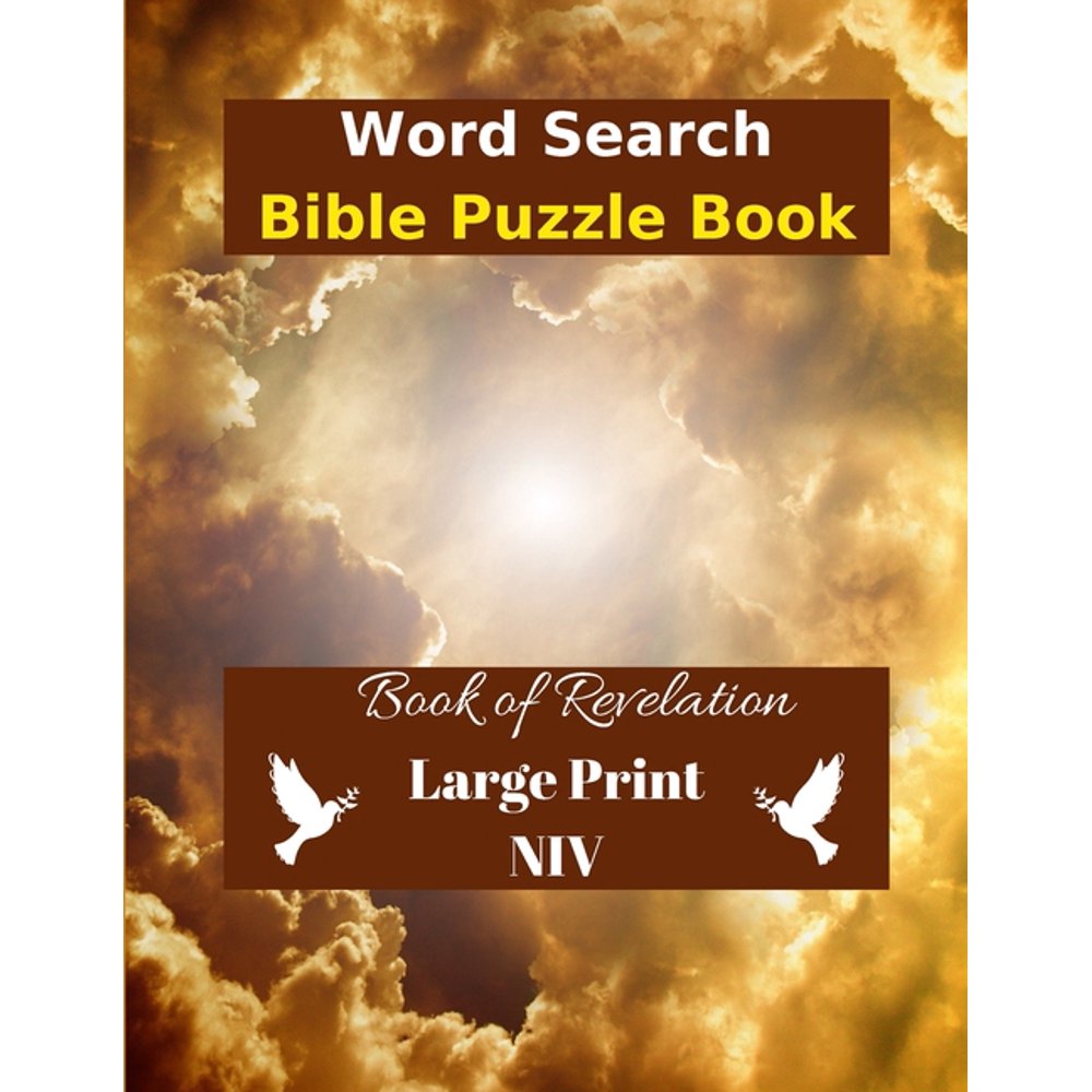 Word Search Bible Puzzle Book of Revelation in Large