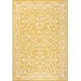 thumbnail image 2 of JONATHAN Y SANTA MONICA 5 x 8 Area Rug, Charleston Vintage Filigree Textured Weave - Yellow/Cream, SMB106L-5, 2 of 8
