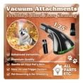 thumbnail image 2 of ALL PARTS ETC. Vacuum Pet Hair Attachment, 1.25” Brush for dog Deshedding & Pet Grooming Accessory for Shop Vac, Craftsman, Ridgid, Bissell, Nutone, Rainbow, Kirby, Beam, Eureka (Pet Nozzle), 2 of 8