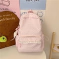 thumbnail image 7 of Women Polka Dot Lace Backpack, Large Capacity Trendy Dot Pattern Bag with Compartments&Pendant Cute Lightweight Backpacks for Travel, Shopping, Dating and Daily Use-Black, 7 of 7