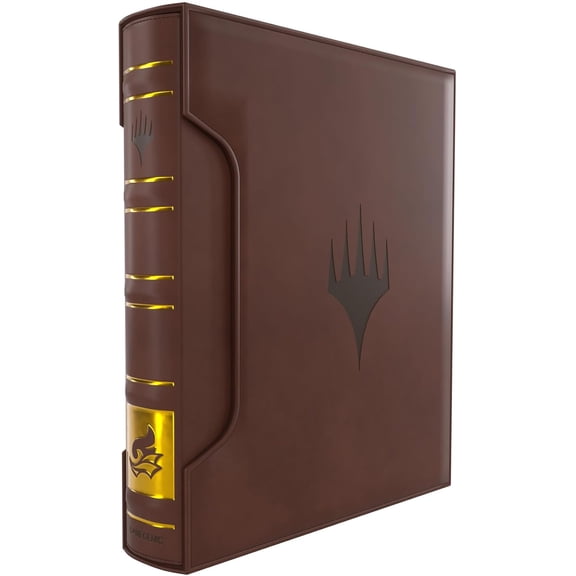 Collectible Gamegenic Magic: The Gathering Secrets of Strixhaven Cards Almanac 18-Pocket Premium SLIPCASE Album - Holds 360 Double-Sleeved Cards, Elegant Book-Style MTG Binder with Gold Foil College Spine