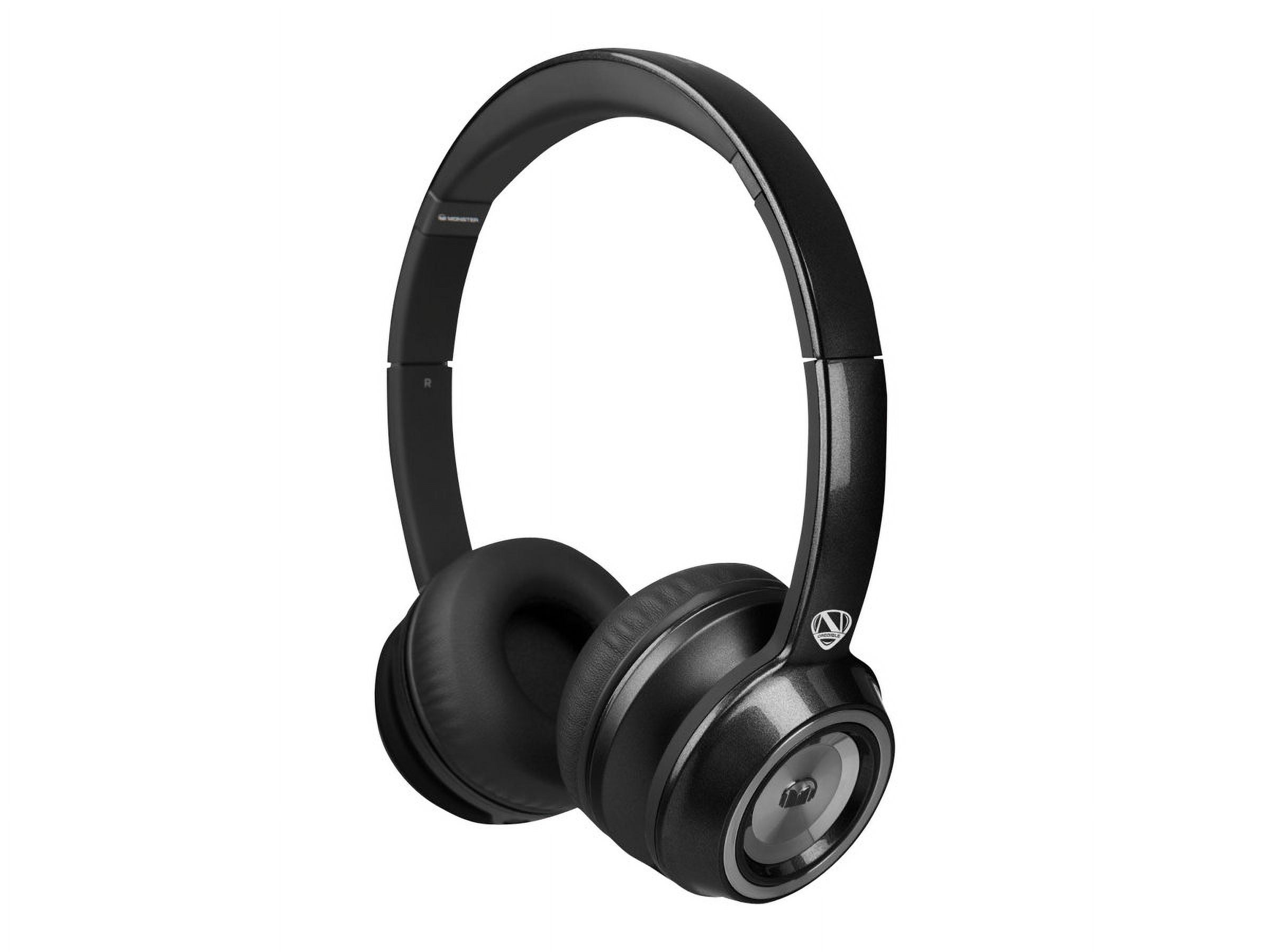 Monster N-Tune Solid - Headphones - on-ear - wired - noise isolating - solid black