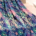 thumbnail image 3 of Green Blue Butterfly Pink Purple Pattern Blanket,Comfortable Soft Flannel Throw Blanket,All Season,Warm Lightweight Blankets for Sofa Bed Couch Living Room Chair,30"x40", 3 of 4