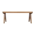 thumbnail image 4 of Franco Wooden Bench With Cane Seat, 45"W, Brown, 4 of 7