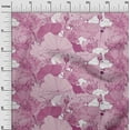 thumbnail image 3 of oneOone Viscose Jersey Purple Fabric Asian Japanese Floral Quilting Supplies Print Sewing Fabric By The Yard 60 Inch Wide, 3 of 5