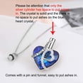thumbnail image 3 of YAFEINI Heart URN Necklace for Ashes Sterling Silver Cremation Ashes Necklace Embellished with Crystals from Austria, Engraved "I love you forever" Fine Keepsake Memorial Cremation Jewelry for Ashes, 3 of 5