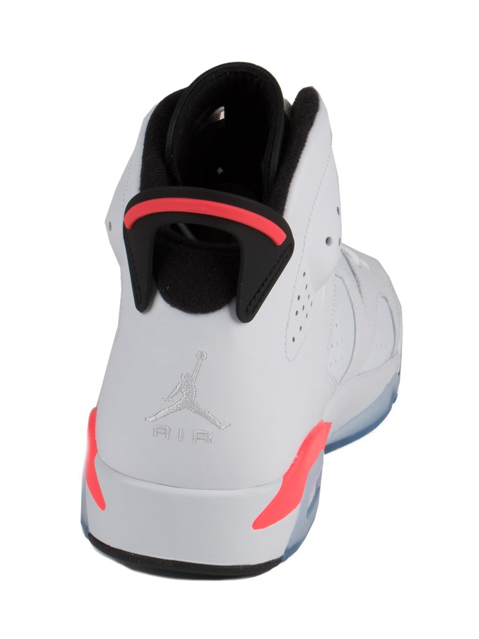Nike Mens Air Jordan 6 Retro White/Infrared-Black 384664-123 