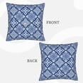 thumbnail image 3 of Bingfone Stylized Flowers Vintage Boho Linen Throw Pillow Covers Cushion Case Pocket Button Vintage Farmhouse Pillowcase for Sofa Couch Bed 20"x20", 3 of 9