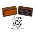 thumbnail image 1 of Printtoo Round Personalized Save The Date Stamp Custom Wood Mounted Stamp Wedding Rubber&nbsp;Stamper-1.77 Inches Diamater, 1 of 4