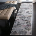 thumbnail image 2 of SAFAVIEH Porcello Glanville Abstract Runner Rug, Grey/Black, 2'2" x 9', 2 of 7