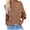 Orange, variant on Qertyioot Oversized Sweaters for Women Turtleneck Button Long Sleeve Knitting Sweatshirt Pullover Tops Blouse Shirt Solid Sweater