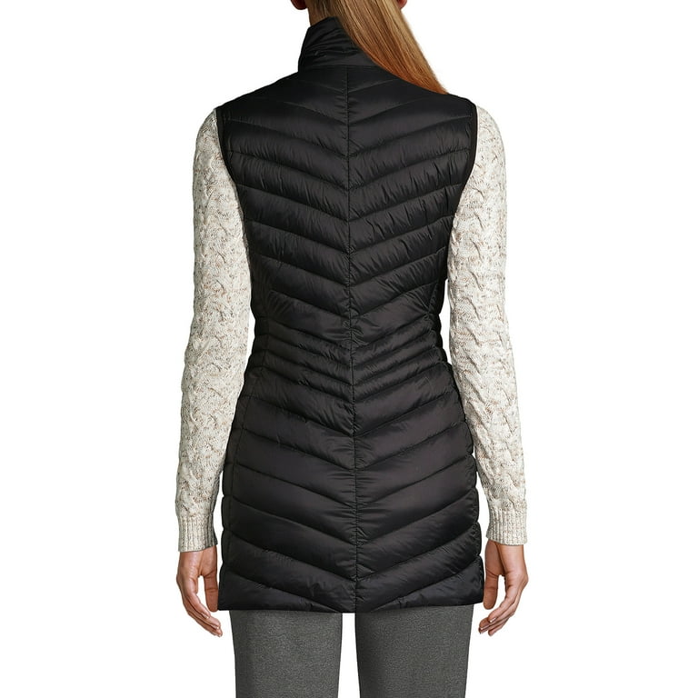 Lands End Women s Wanderweight Ultralight Packable Long Down Vest Walmart